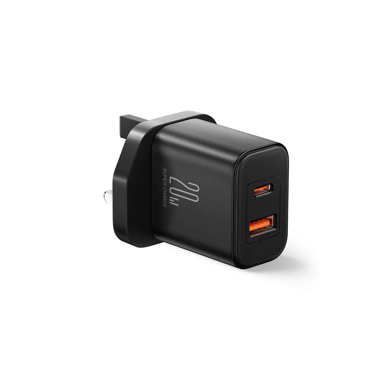 JR-TCF05 20W PD+QC Charger-EU/UK/US-White/Black - Image 4