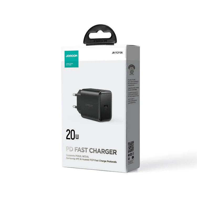 JR-TCF06 PD 20W Charger-EU/UK/US-White/Black - Image 9