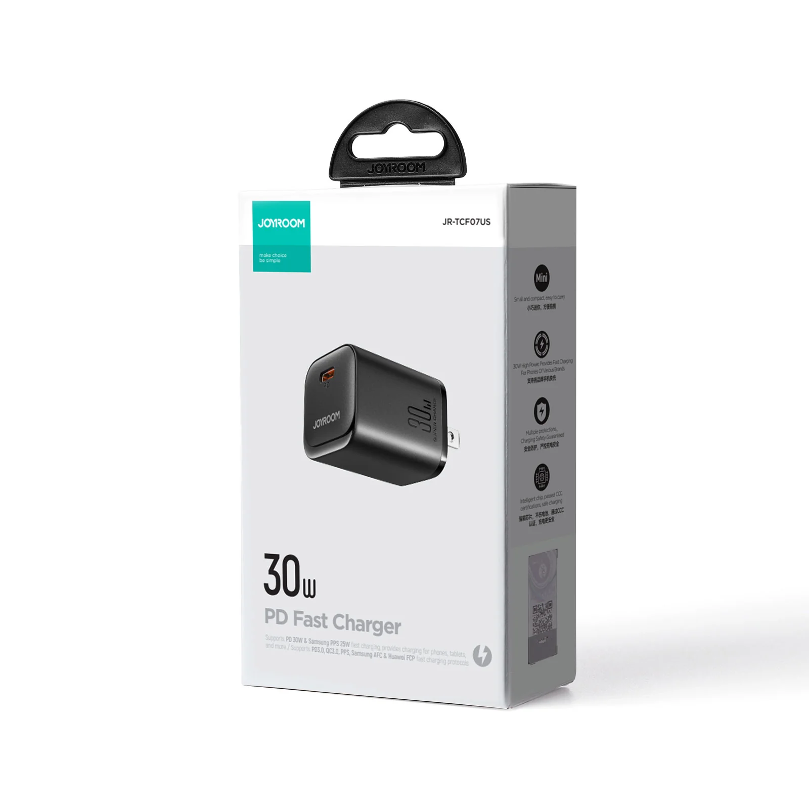 JR-TCF07 30W PD Mini intelligent Fast Charger EU/UK/US - Image 4