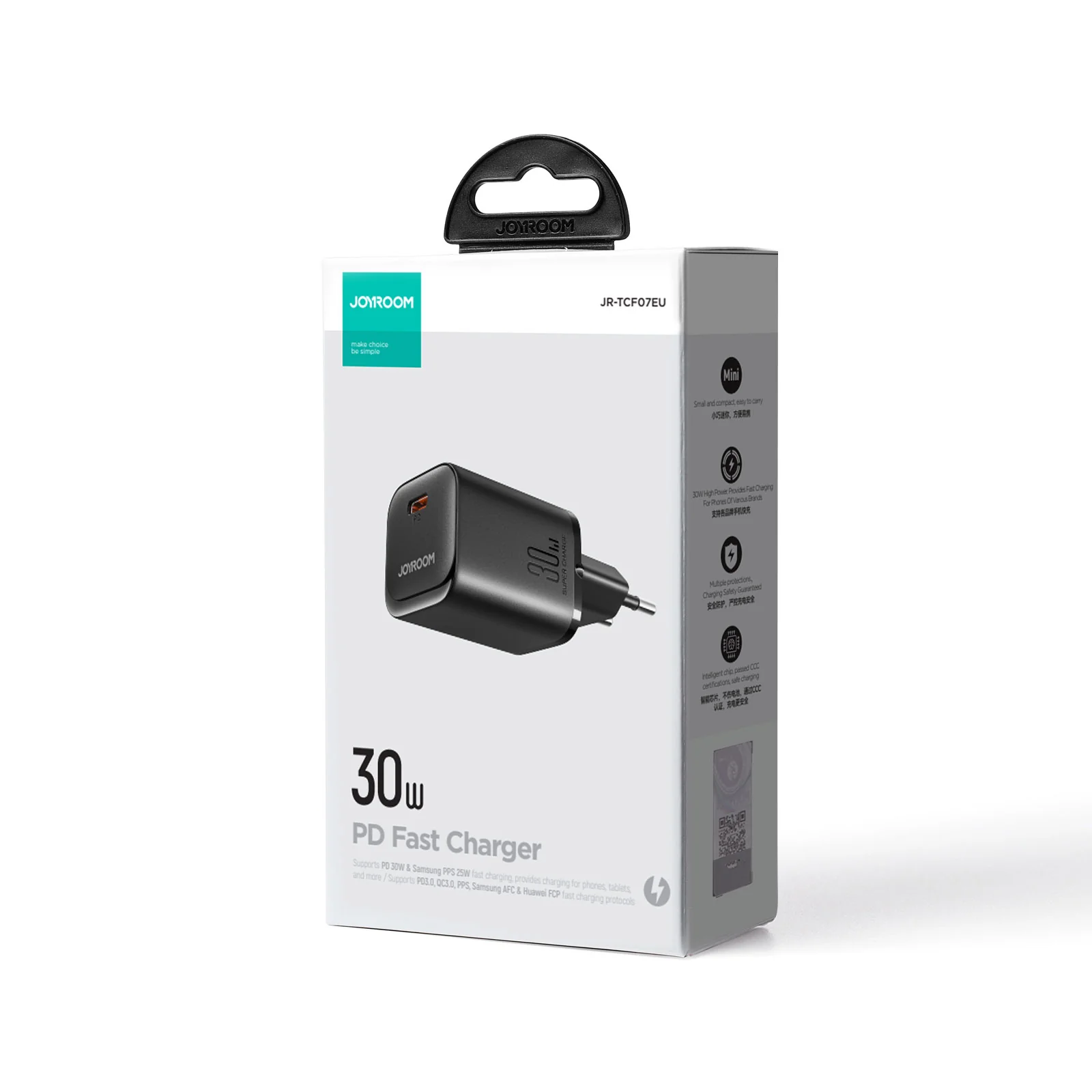 JR-TCF07 30W PD Mini intelligent Fast Charger EU/UK/US - Image 5