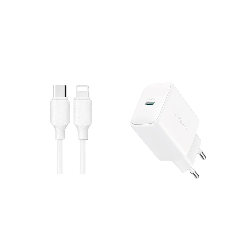 JR-TCF20 PD 20W Charger-White (EU/UK)+C to C/C to L Cable 1m - Image 5