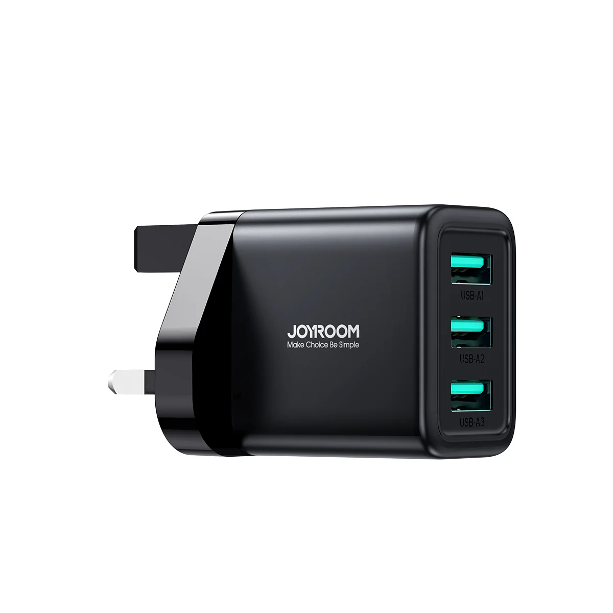 JR-TCN02 3.4A 3USB Charger-Black EU/UK/US - Image 2