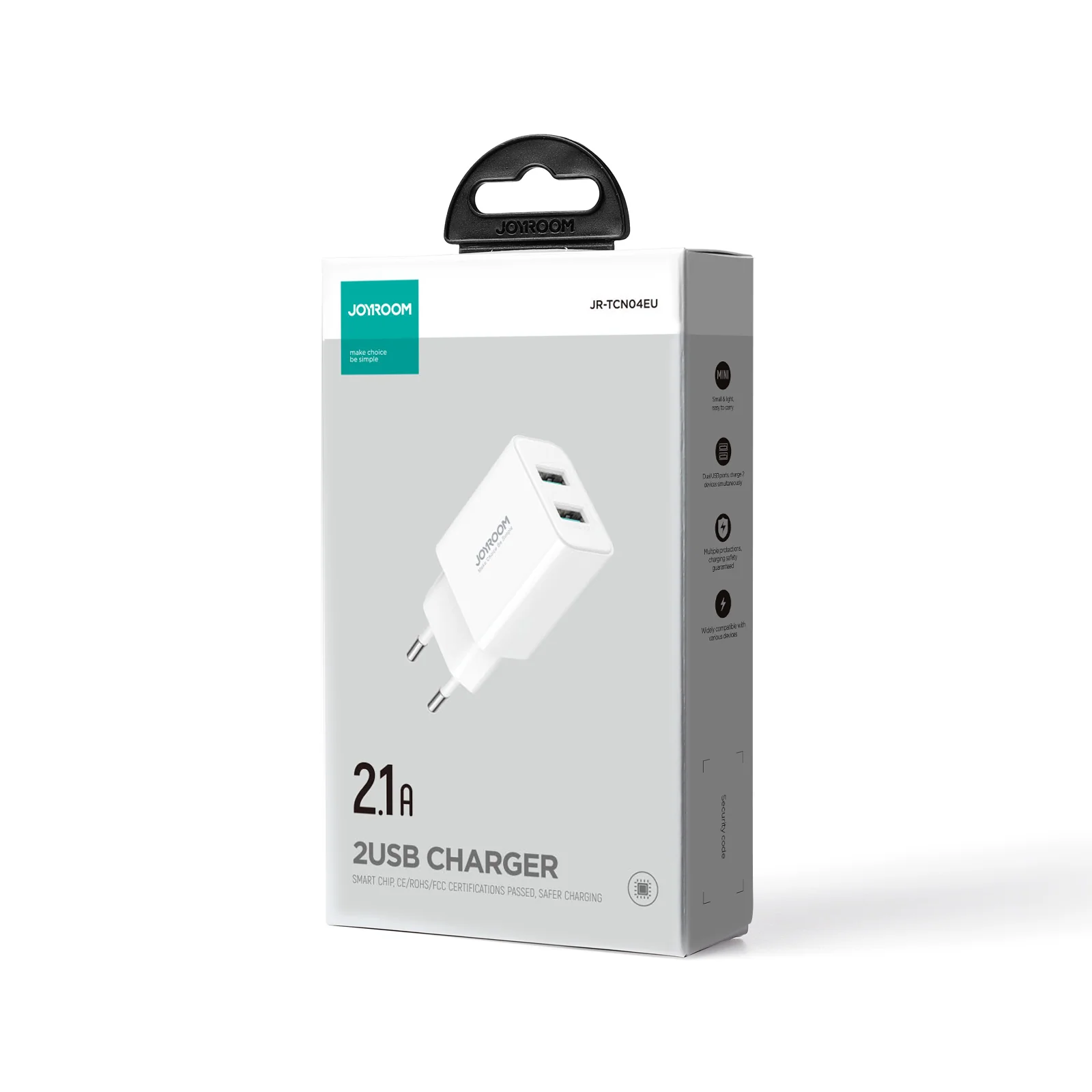 JR-TCN04 2.1A 2USB Charger EU/UK/US - Image 4