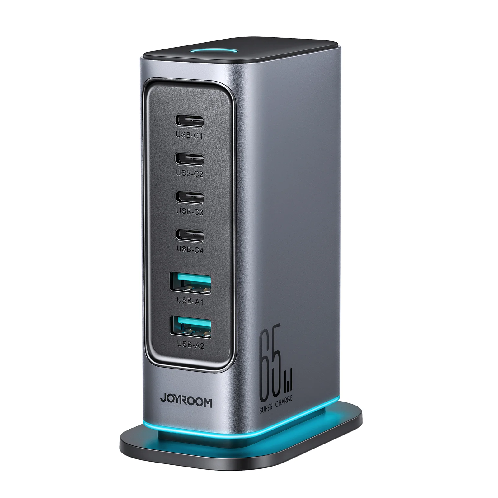 JR-TCM02 65W 4C2A GaN Charger EU/UK-black