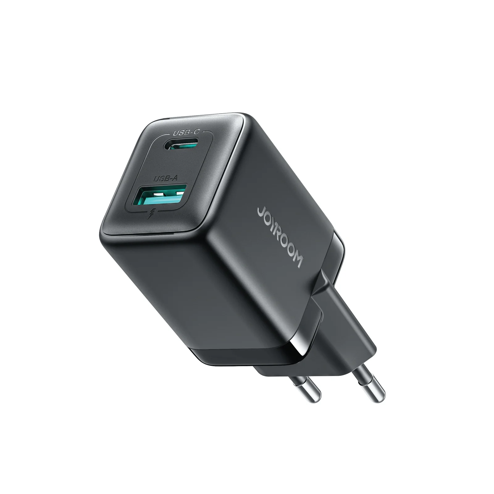 JR-TG8 45W A+C Dual Ports GaN Fast Charger UK/EU Black - Image 2