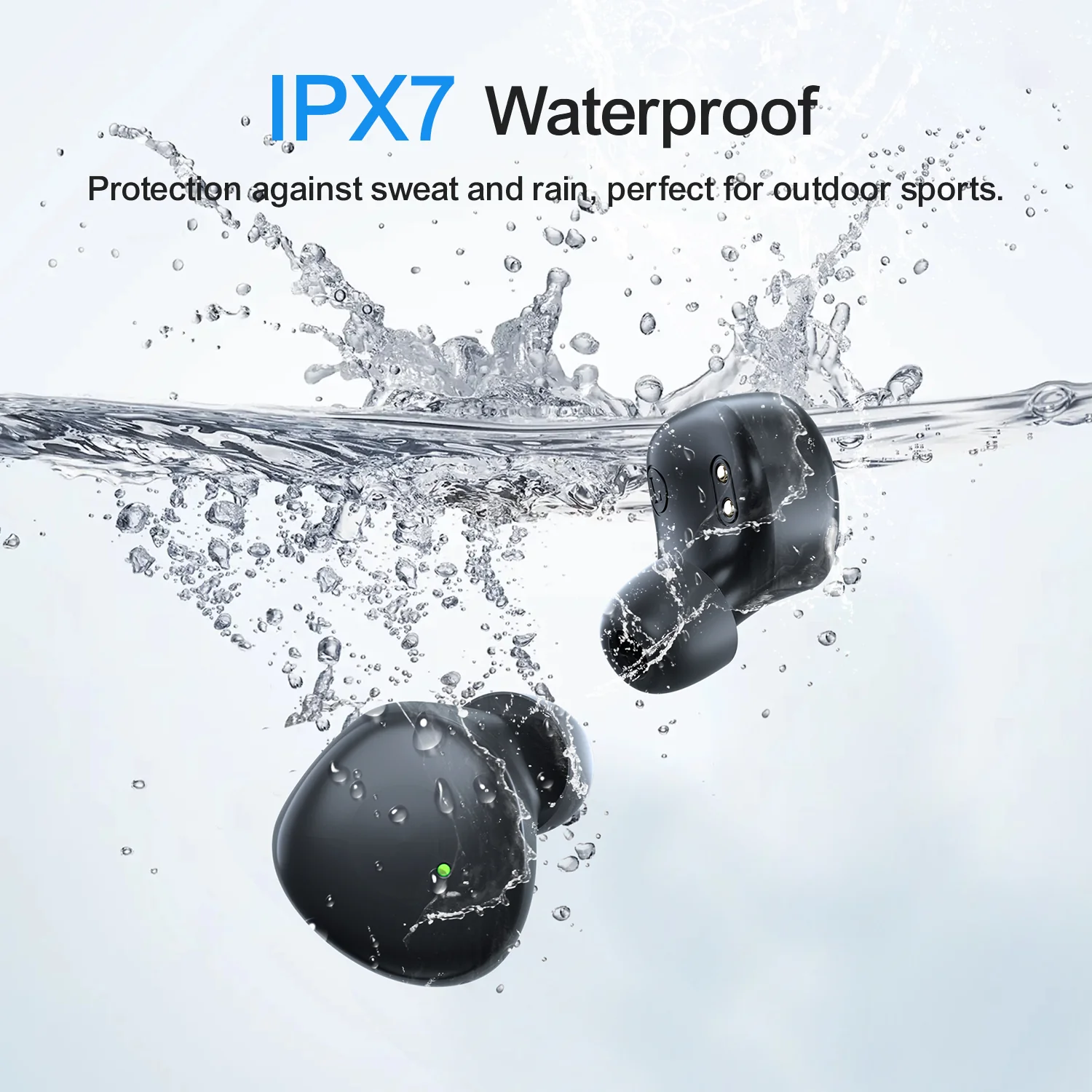 JR-TL1 Pro Waterproof IPX7 true wireless TWS Bluetooth earphone - Image 2