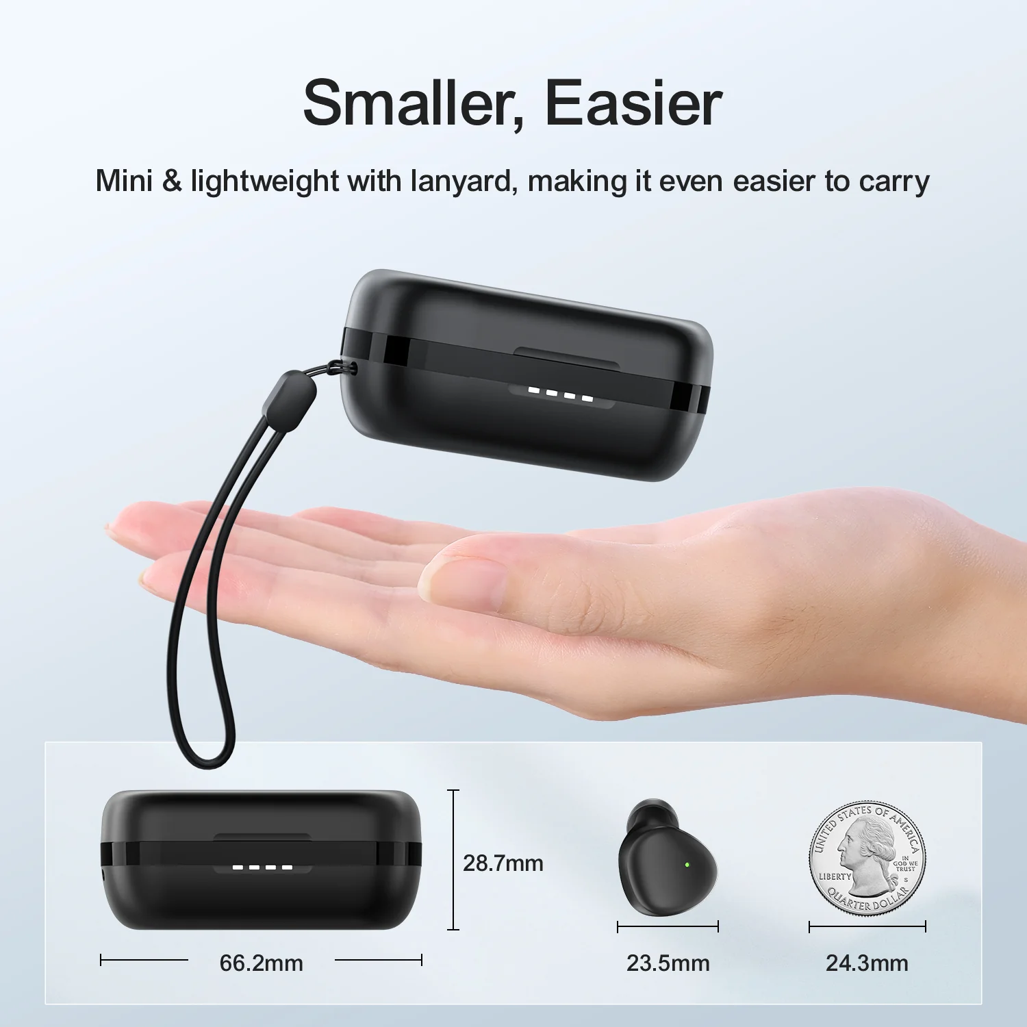 JR-TL1 Pro Waterproof IPX7 true wireless TWS Bluetooth earphone - Image 3