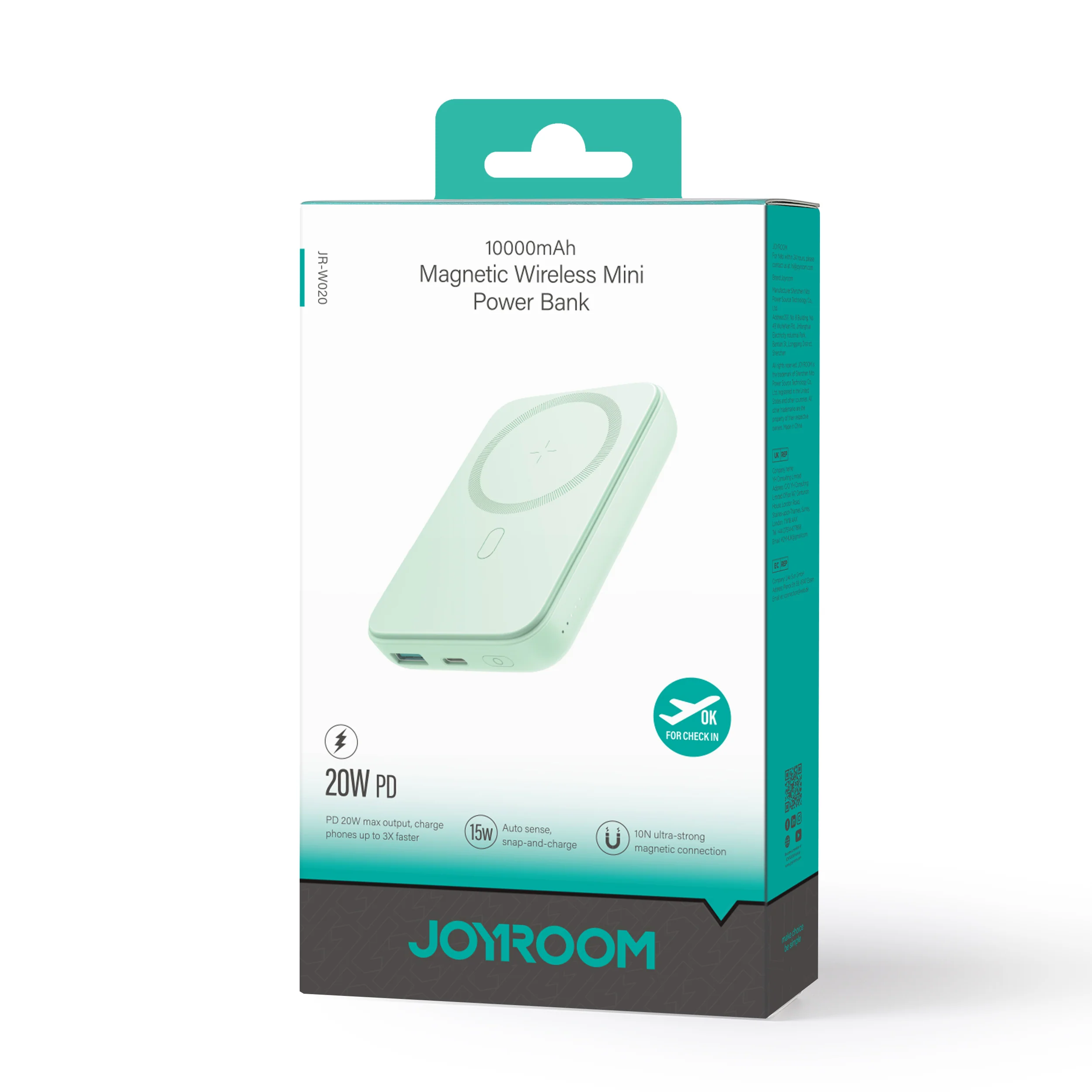 JR-W020 20W Mini magnetic wireless power bank 10000mah - Image 8