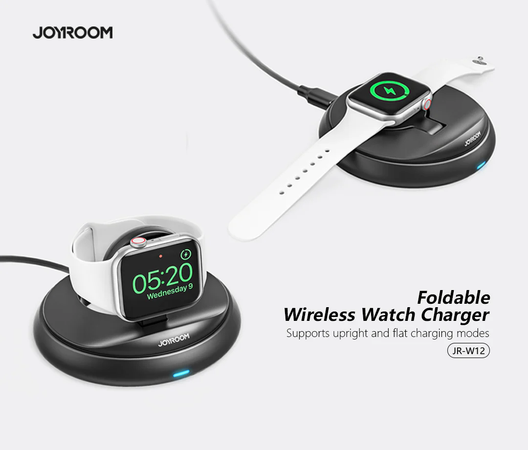 JR-W12 Foldable Wireless Watch Charger -Black - Image 3
