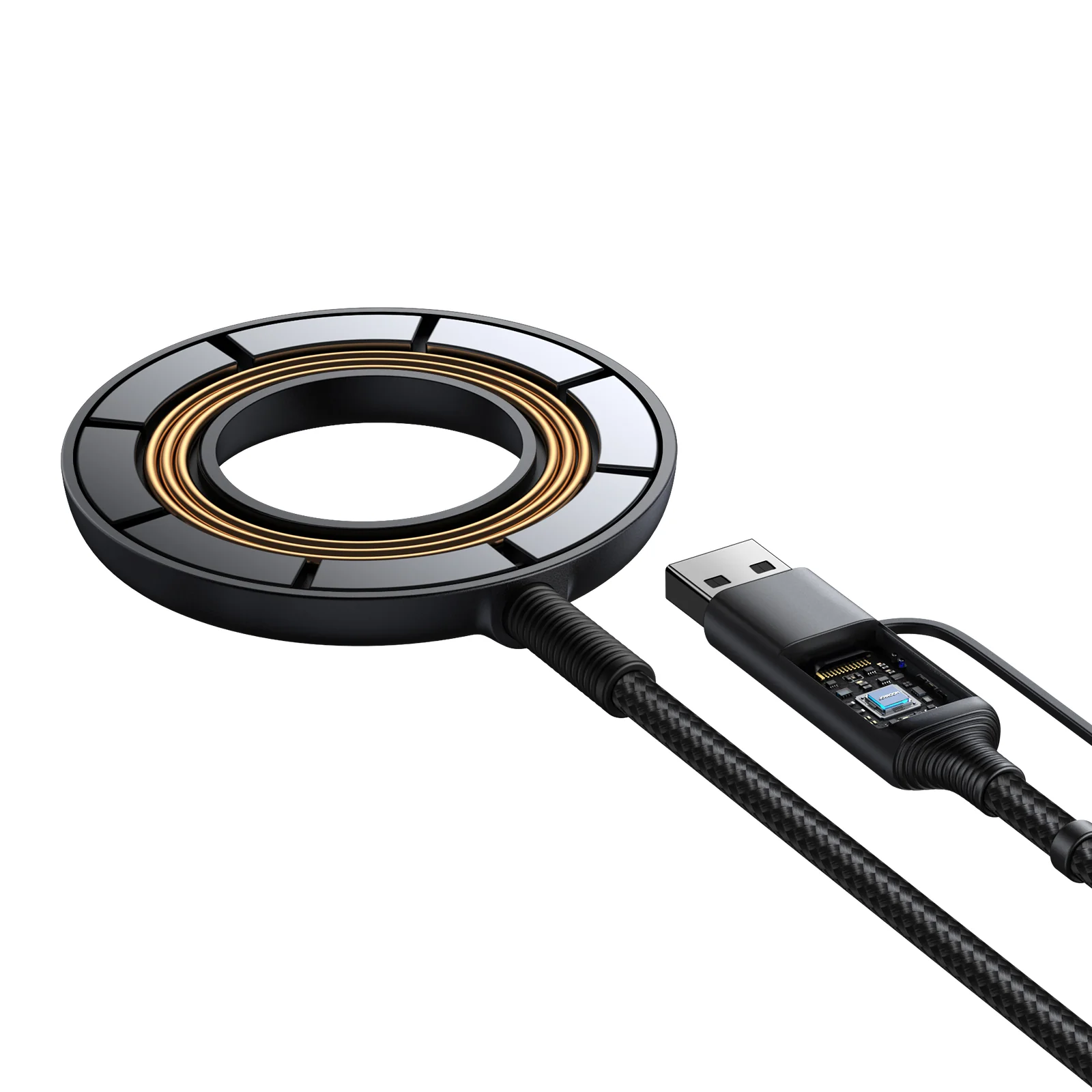 JR-WQM03 Magnetic Wireless Charger-Black - Image 3