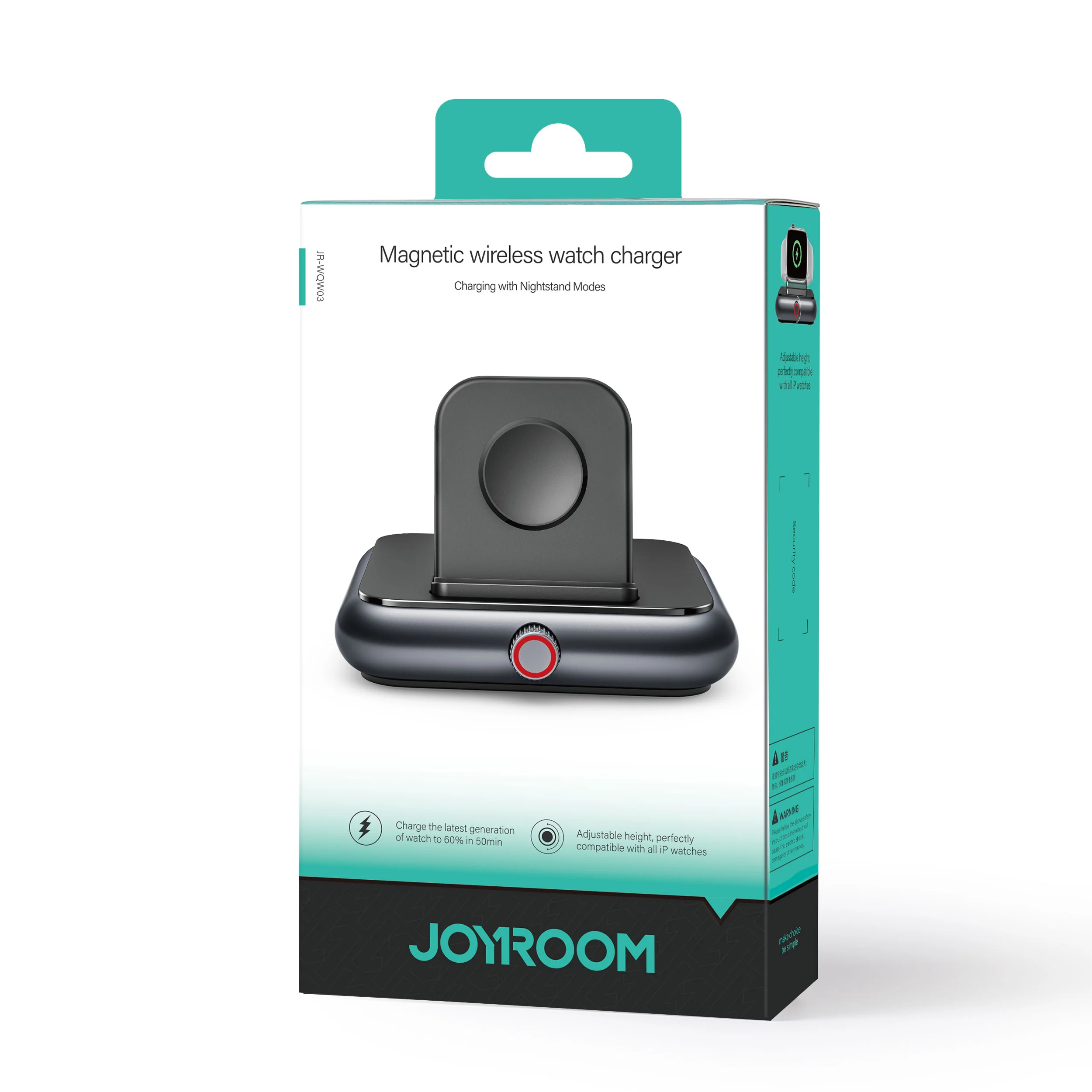 JR-WQW03 Wireless Watch Charger for iphone Watch series-Black - Image 2