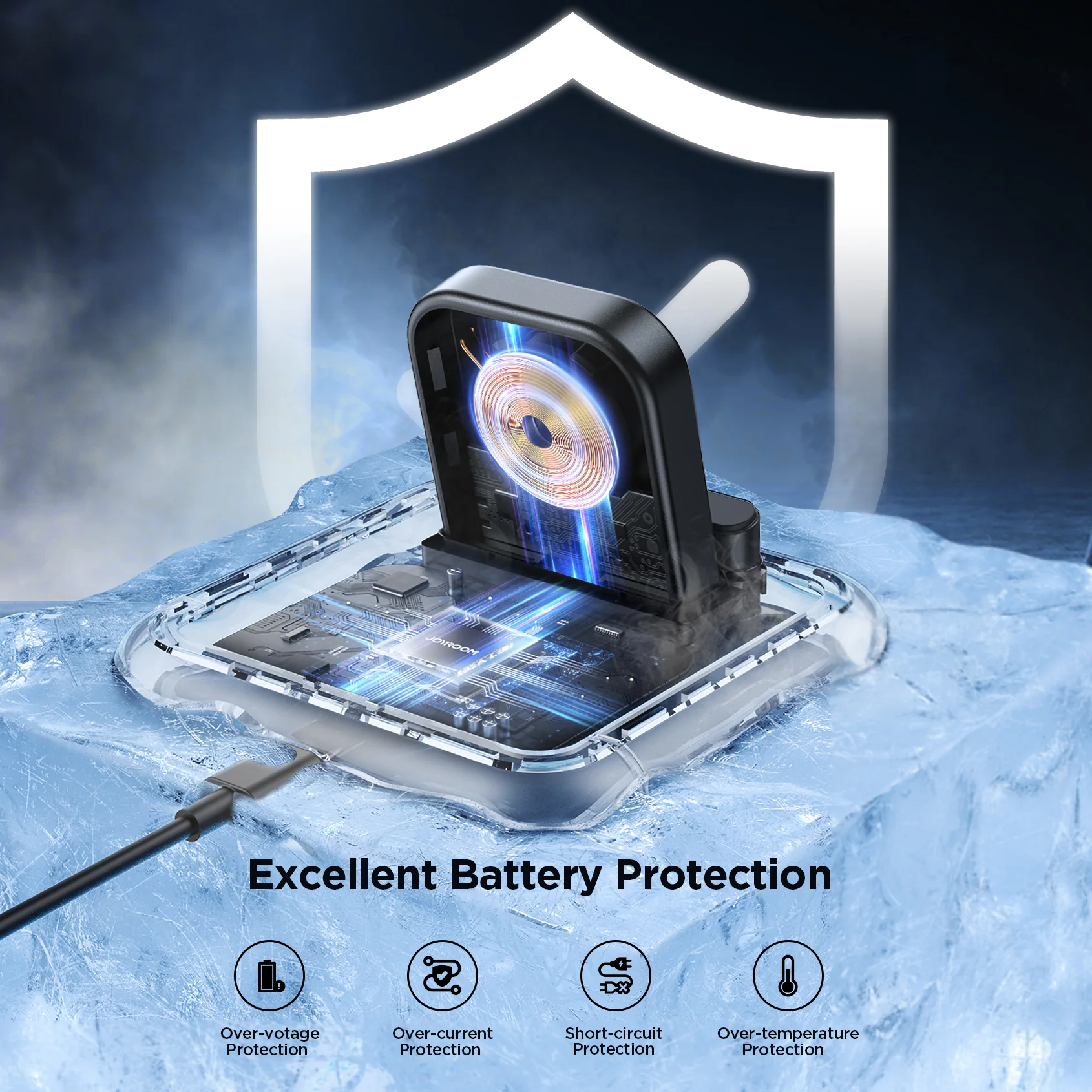 JR-WQW03 Wireless Watch Charger for iphone Watch series-Black - Image 6