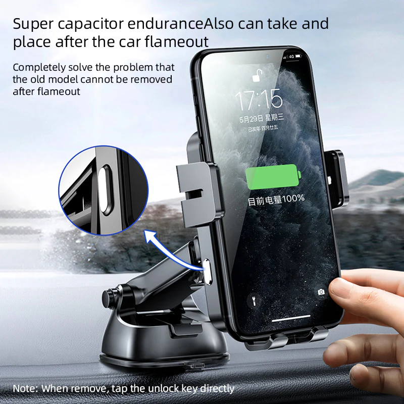 JR-ZS219 Three-axis electric wireless charging car holder (set) - Image 2
