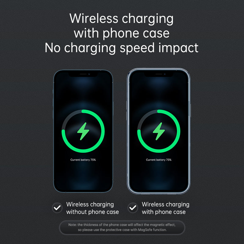 JR-ZS240 Magnetic wireless car charge holder Air Vent & dashboard - Image 8