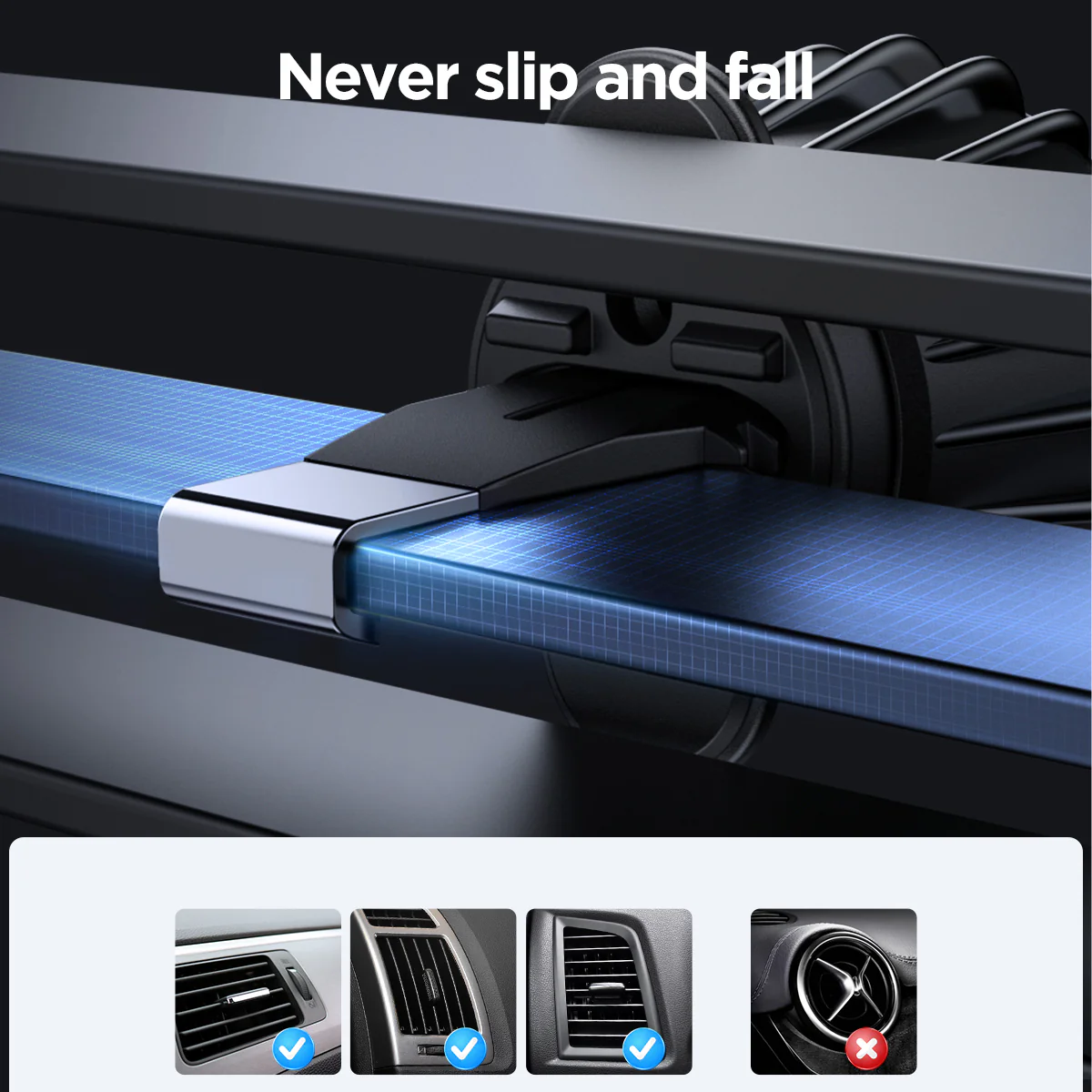 JR-ZS240 Pro magnetic wireless car charger-Black - Image 7