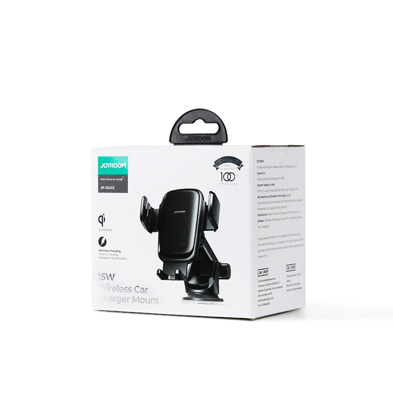 JR-ZS243 Wireless Car Charger Mount holder air vent & dashboard - Image 6