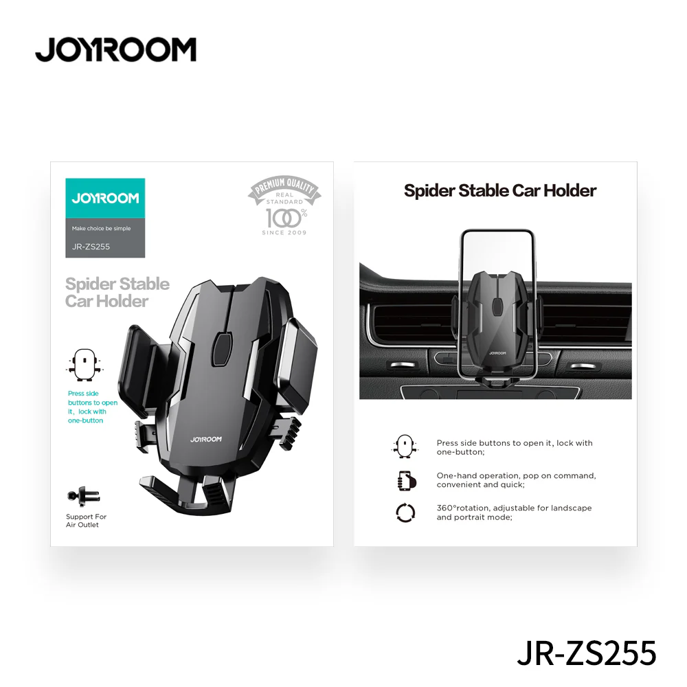 JR-ZS255 Spider Stable Car holder dashboard air outlet holder - Image 3