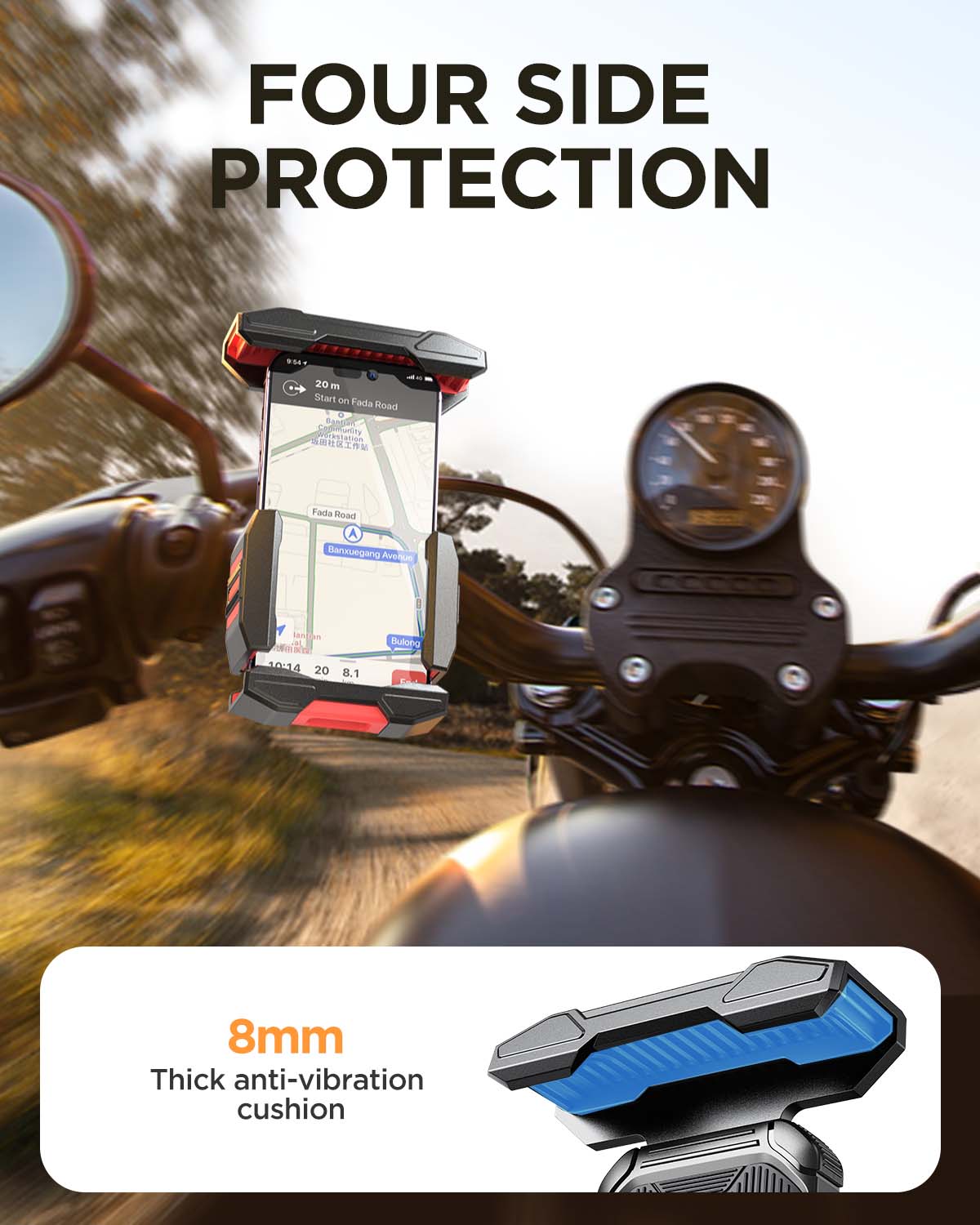 JR-ZS265 Bike Phone Mount-Black - Image 6