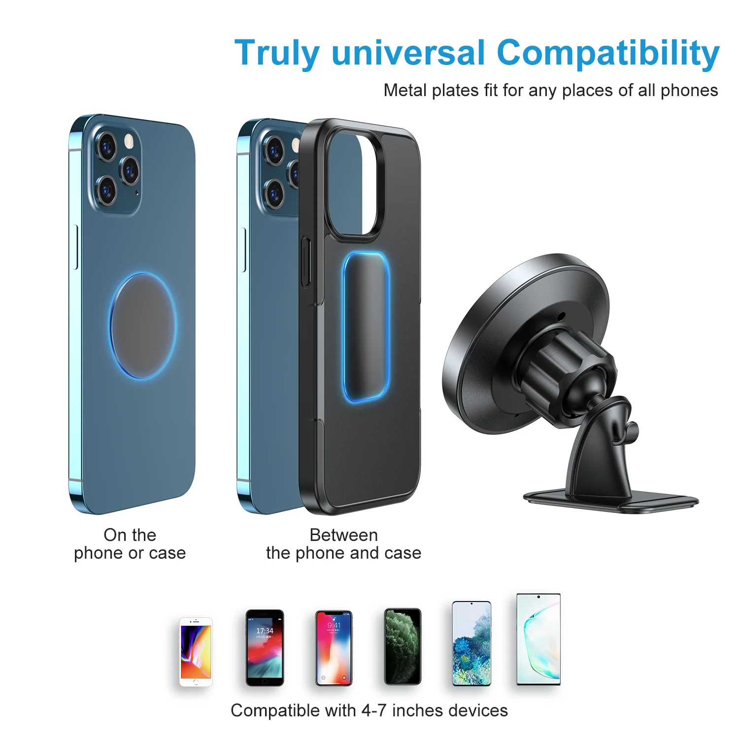 JR-ZS279 Magnetic car phone mount Table & air vent Car Holder - Image 4