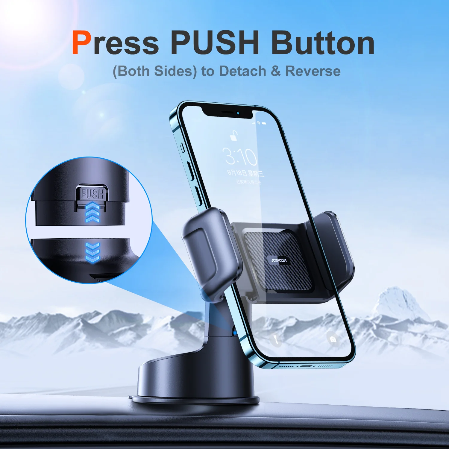 JR-ZS284 Car phone holder - Image 4