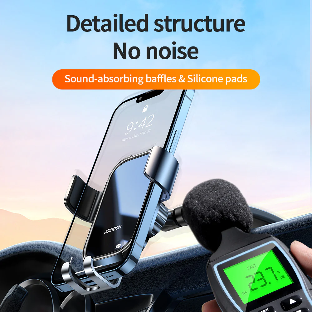 JR-ZS310 Gravity Car Phone Holder air vent & dashboard - Image 3