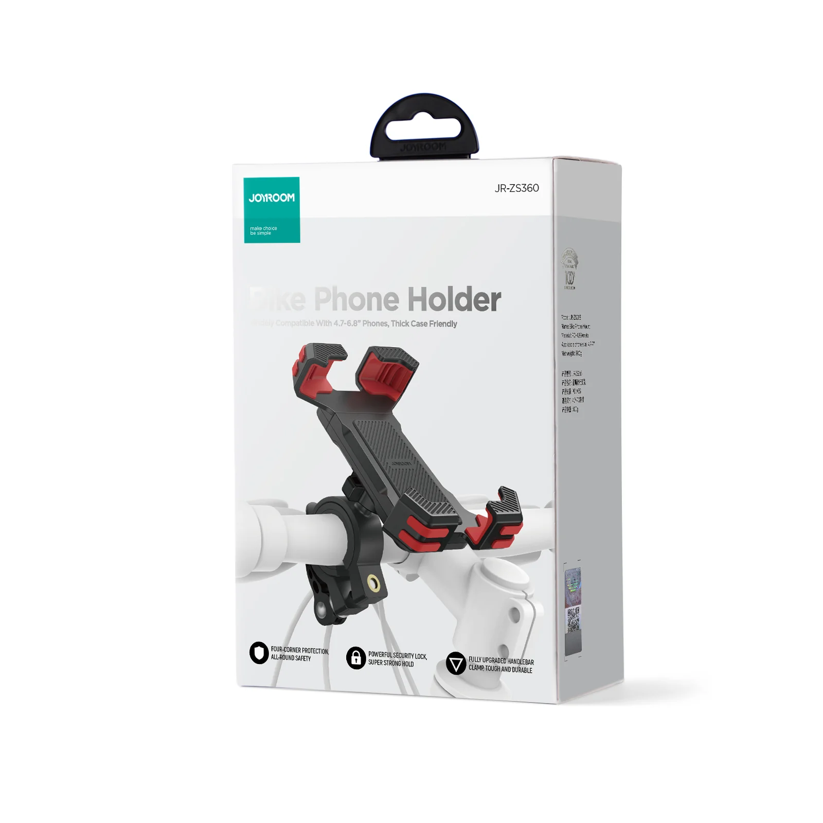 JR-ZS360 Bike Phone Holder-Black - Image 2
