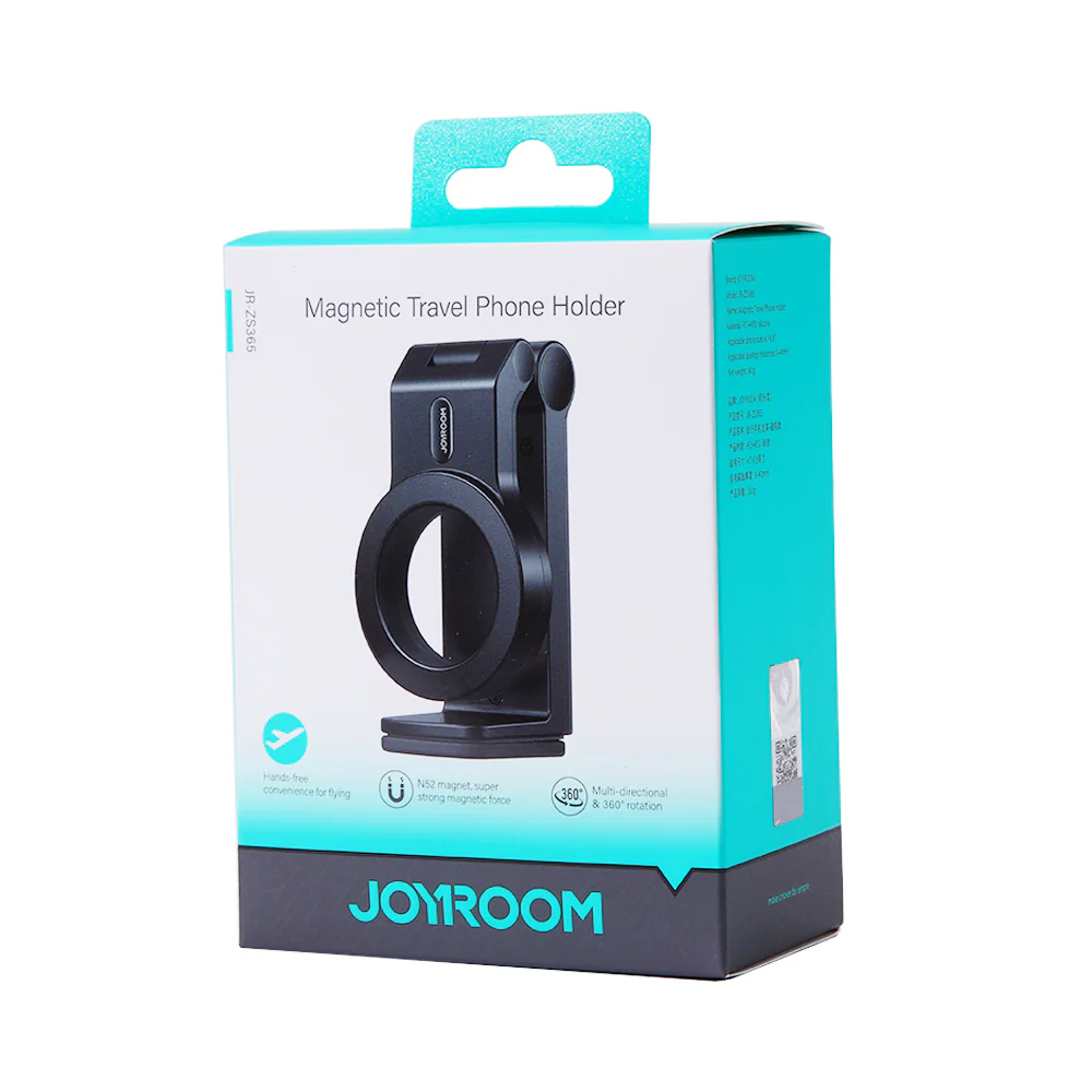 JR-ZS365 Magnetic Travel Phone Holder-Black - Image 7