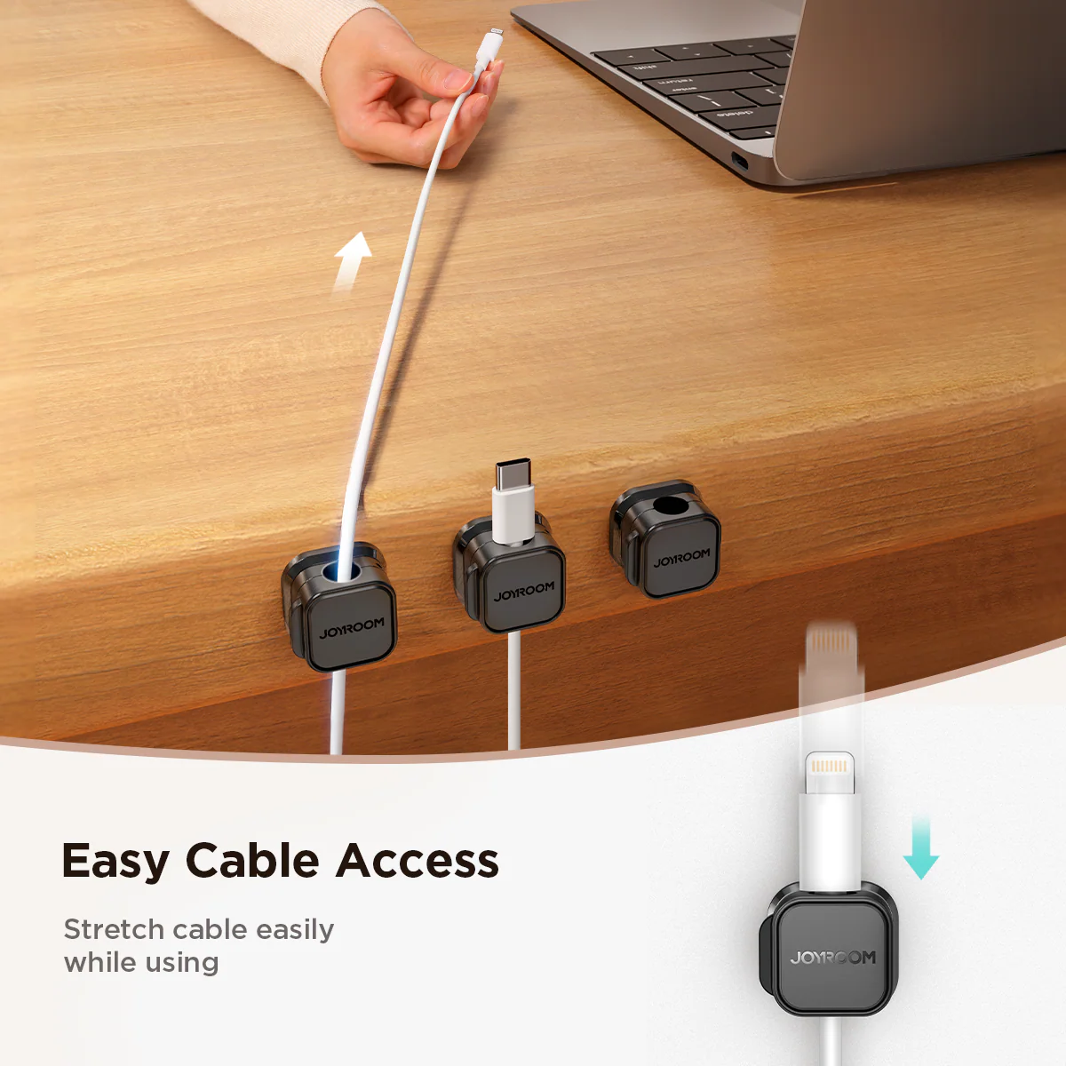 JR-ZS368 Magnetic Cable Organizer(3pcs) - Image 4