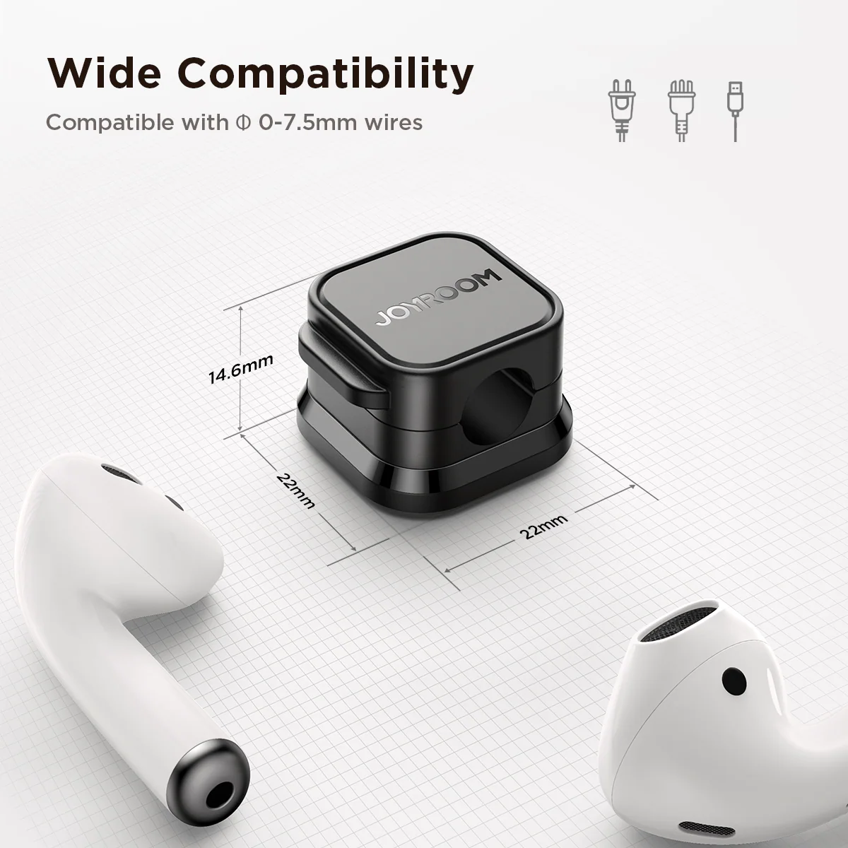 JR-ZS368 Magnetic Cable Organizer(3pcs) - Image 8