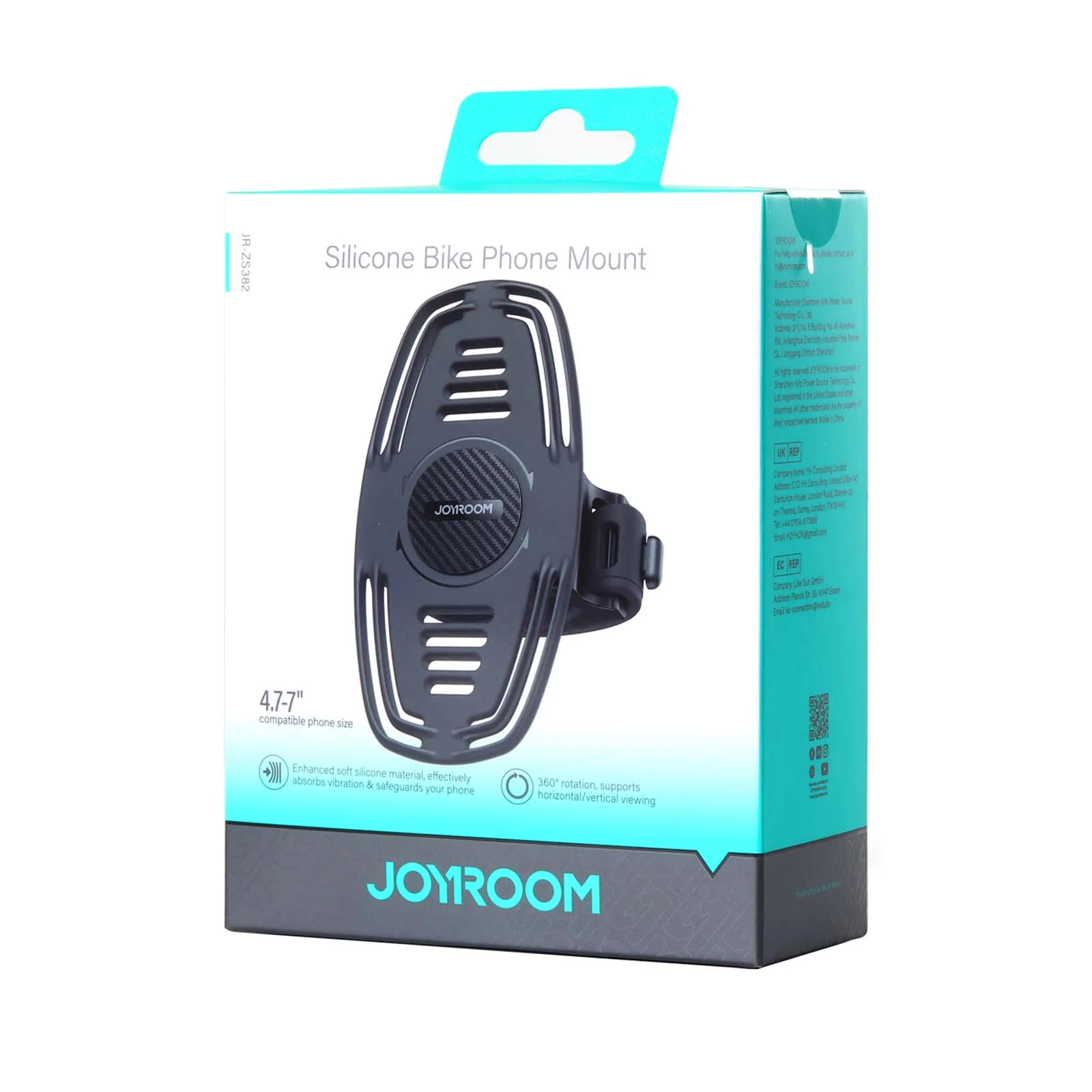 JR-ZS382 Silicone Bike Phone Mount Holder-Black - Image 8