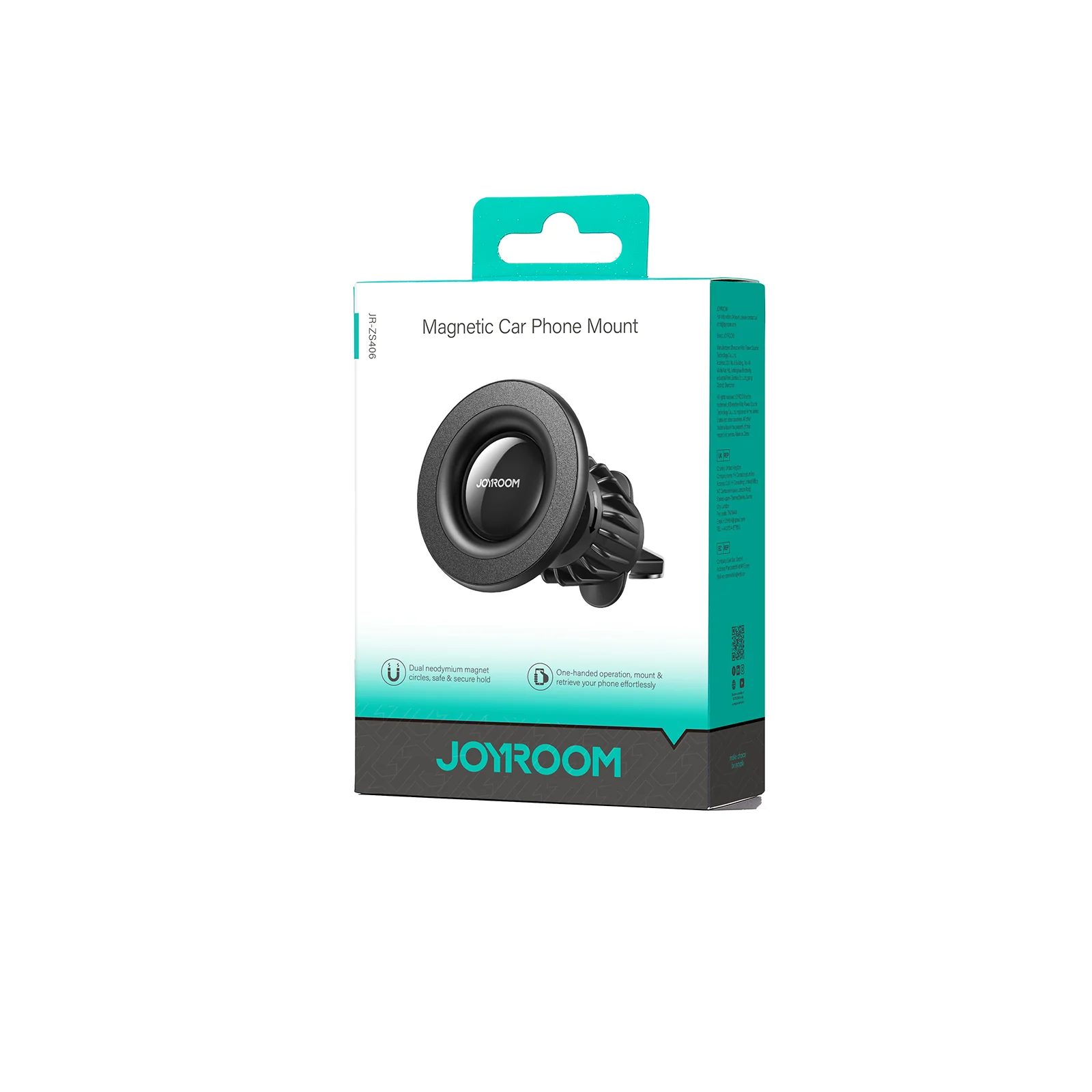 JR-ZS406 Magnetic Car Phone Mount Air Vent & Windshield Holder - Image 3