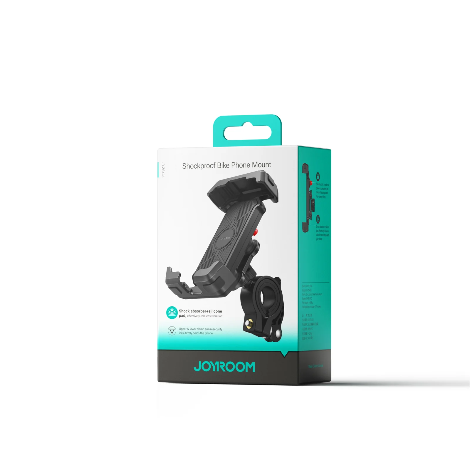 JR-ZS428 Shockproof Bike Phone Mount-Black - Image 2