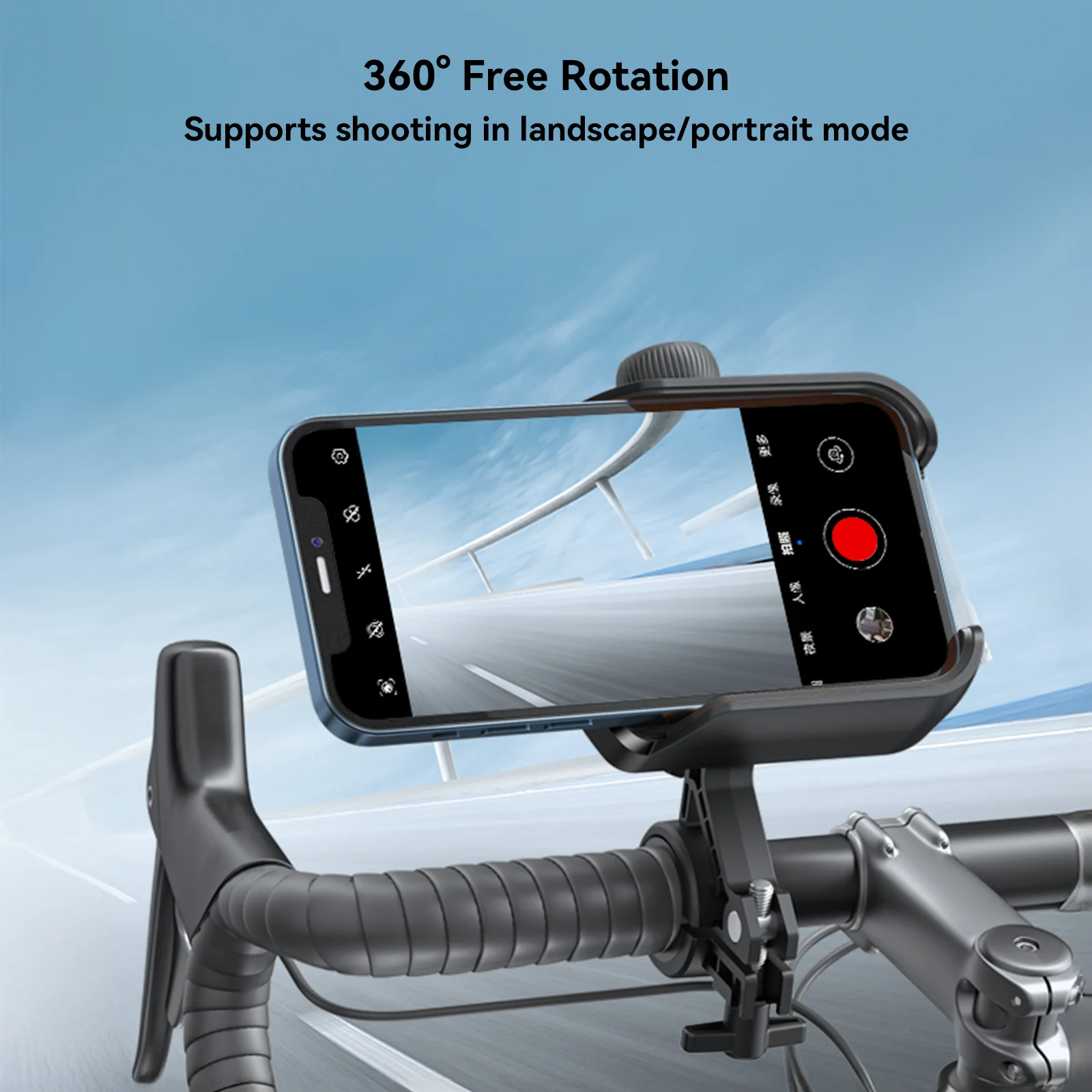 JR-ZS431 Bike Phone Mount Holder-Black - Image 6