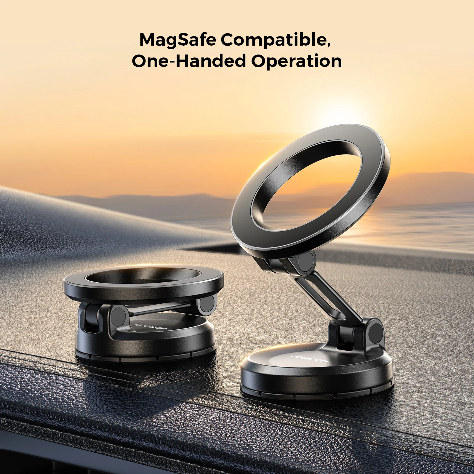 JR-ZS505 Magnetic Car Phone Holder-Black - Image 3