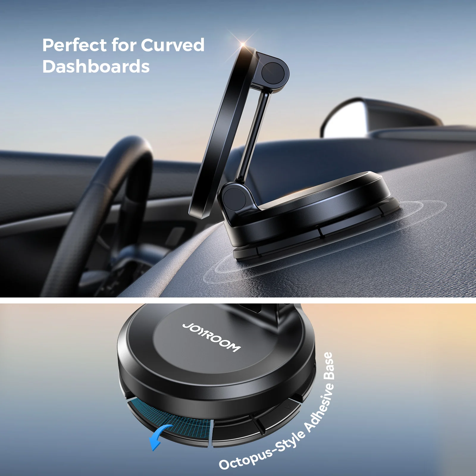 JR-ZS505 Magnetic Car Phone Holder-Black - Image 7