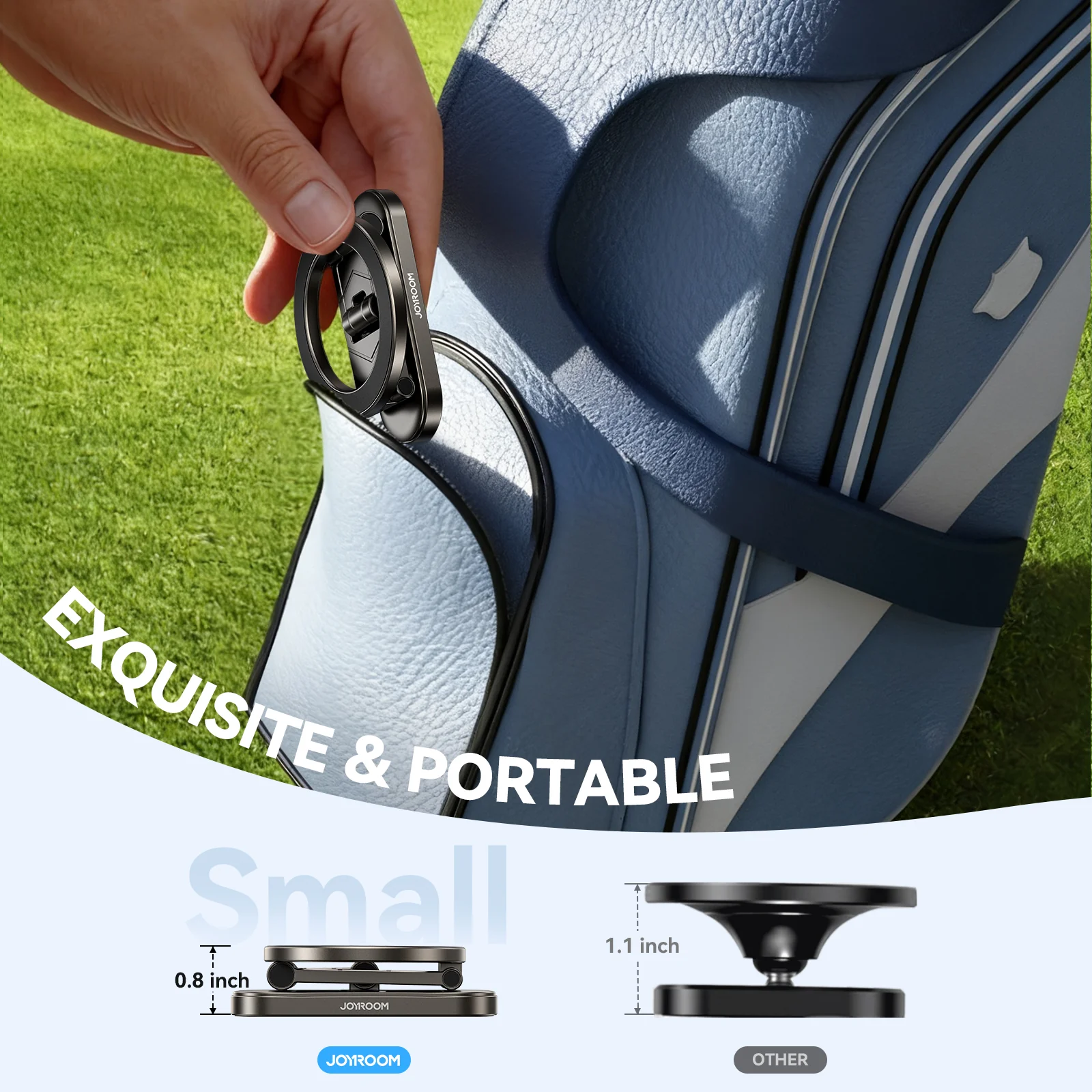 JR -ZS520 Magnetic Phone Holder Black - Image 9