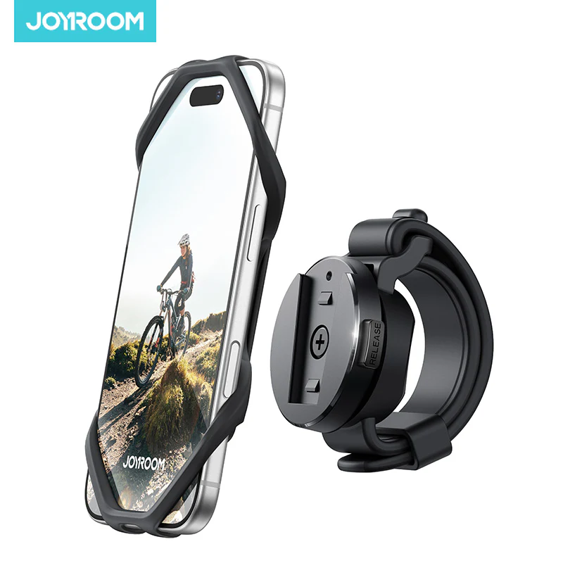JR-ZS582 Silicone Bike Phone Mount Black - Image 3