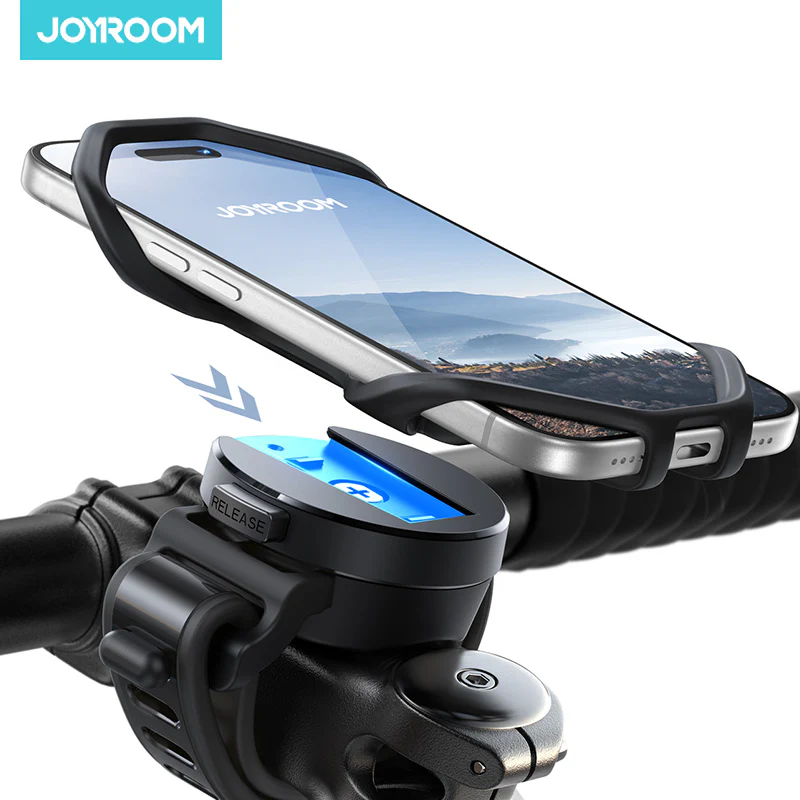 JR-ZS582 Silicone Bike Phone Mount Black - Image 4