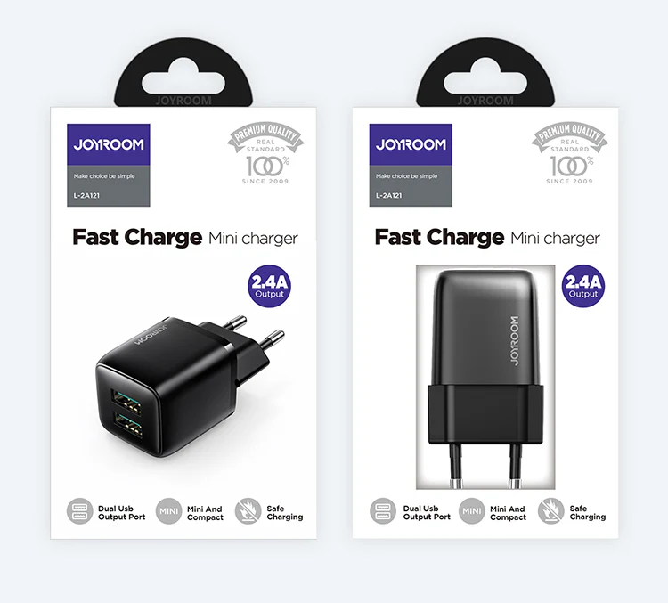 L-2A121 Mini dual port smart fast charger EU/CN - Image 3