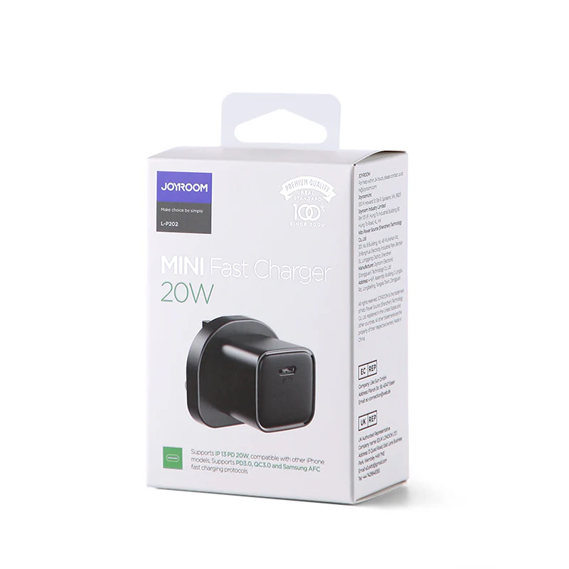 L-P202 Travel series 20W Mini fast charger black  EU/UK/CN - Image 6