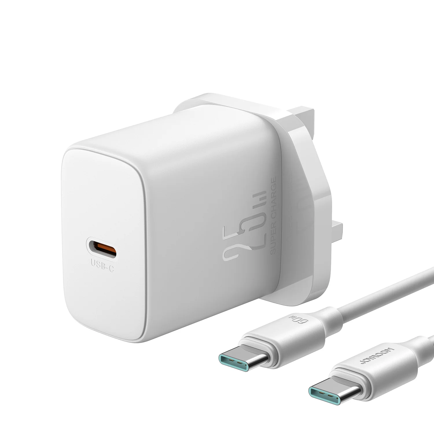 TCF11 PD 25W Mini intelligent fast charger with C TO C cable  EU/UK/US - Image 3
