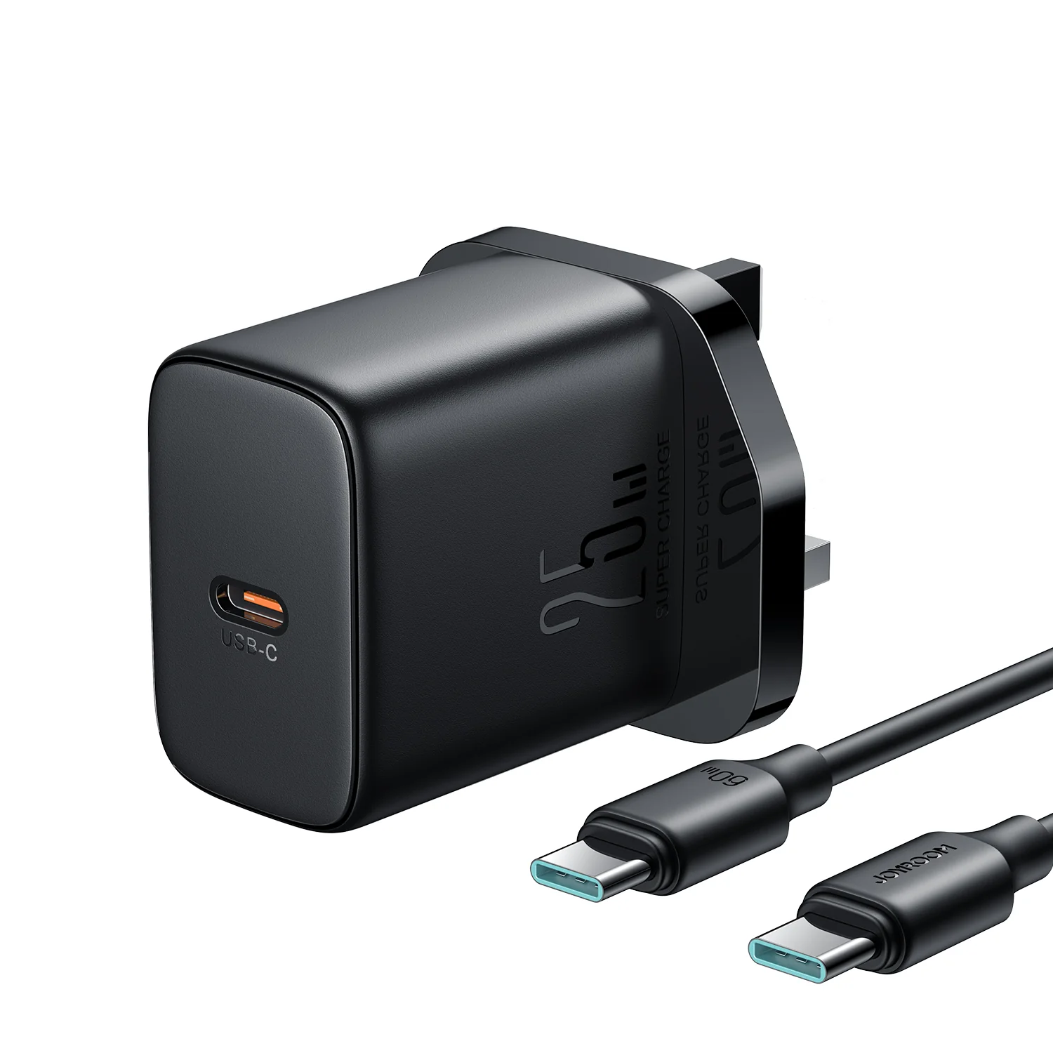 TCF11 PD 25W Mini intelligent fast charger with C TO C cable  EU/UK/US - Image 4
