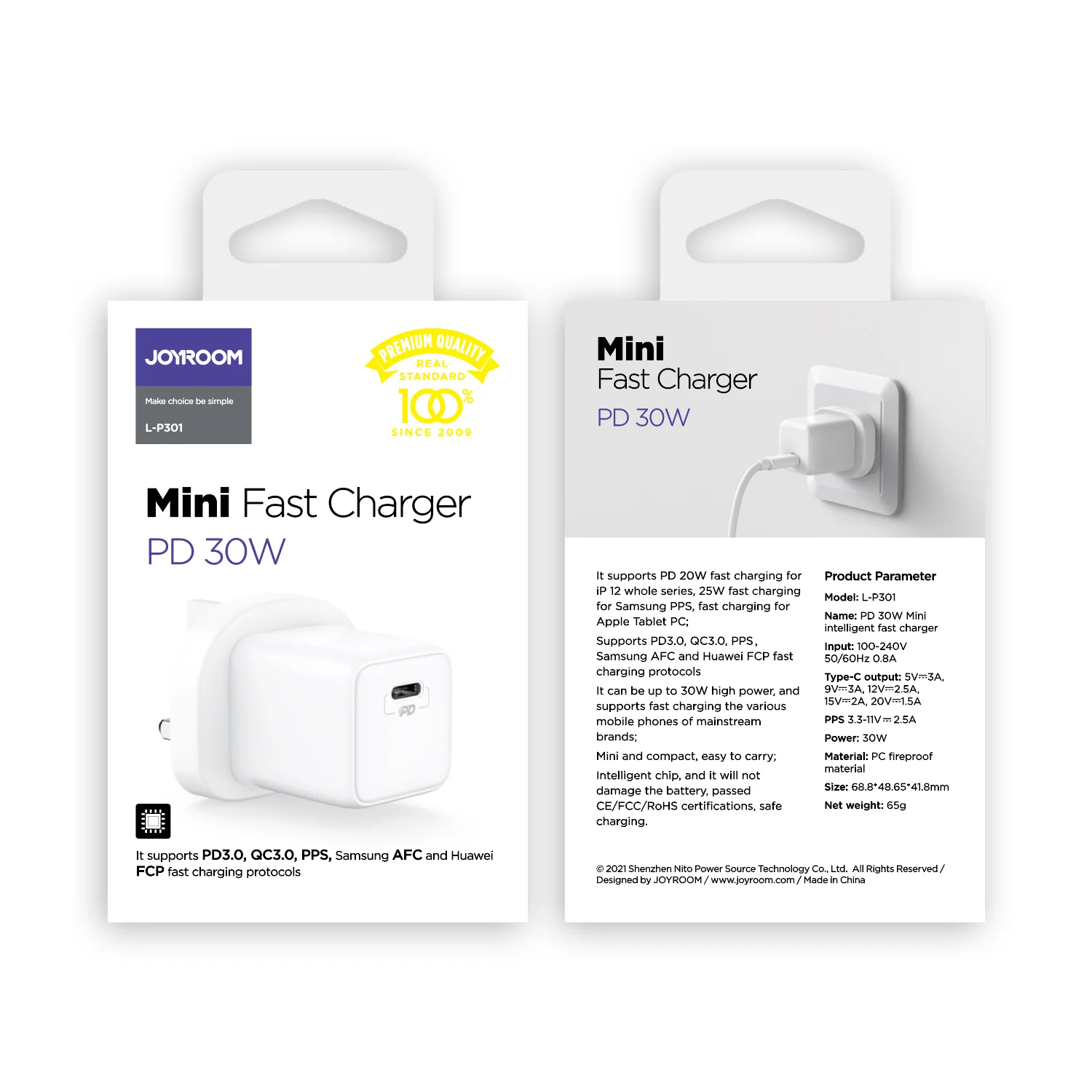 L-P301 PD 30W Mini intelligent fast charger EU/UK - Image 4