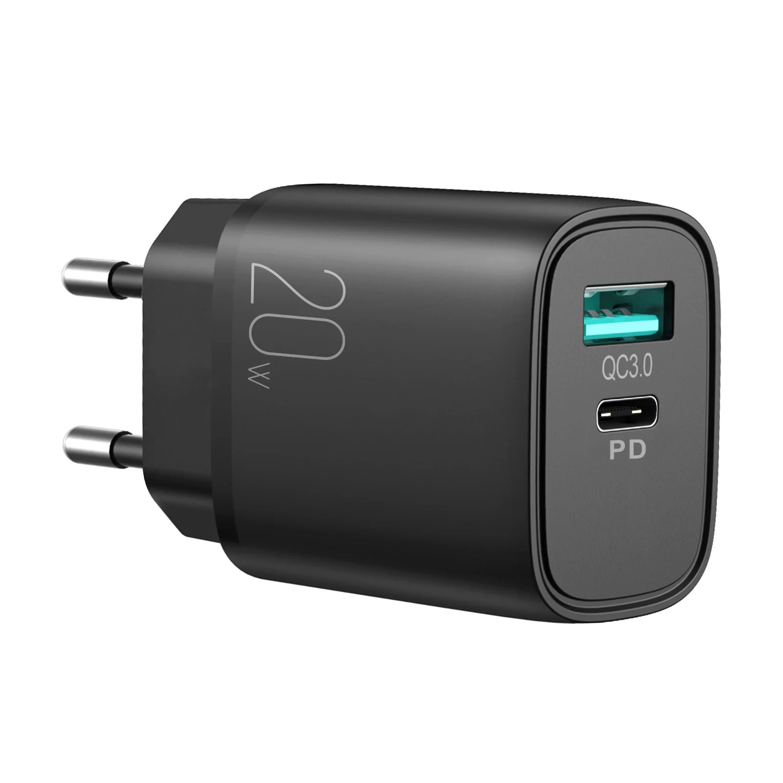 L-QP2011 PD+QC 20W Mini intelligent fast charger EU/UK/CN/US - Image 2