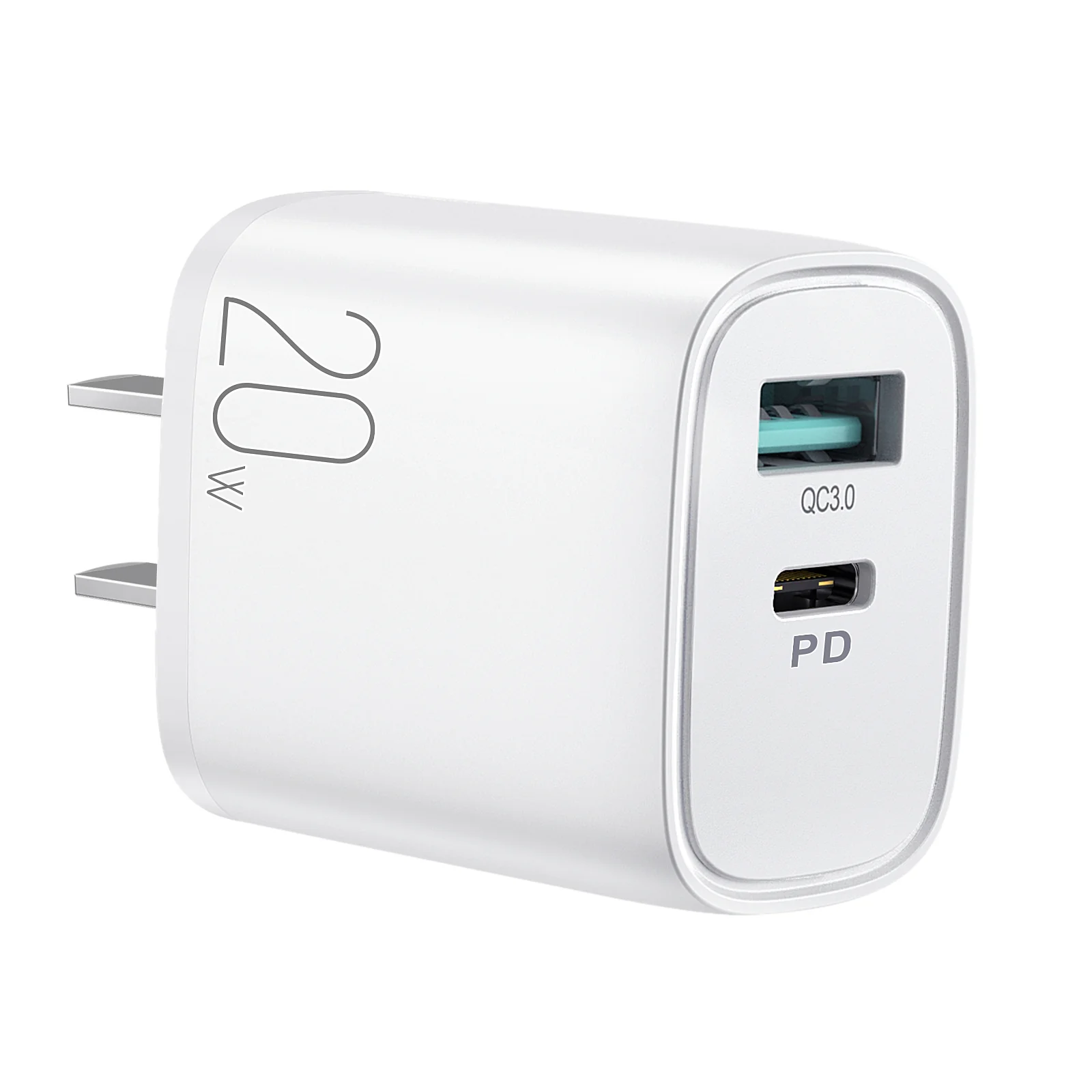 L-QP2011 PD+QC 20W Mini intelligent fast charger EU/UK/CN/US - Image 4