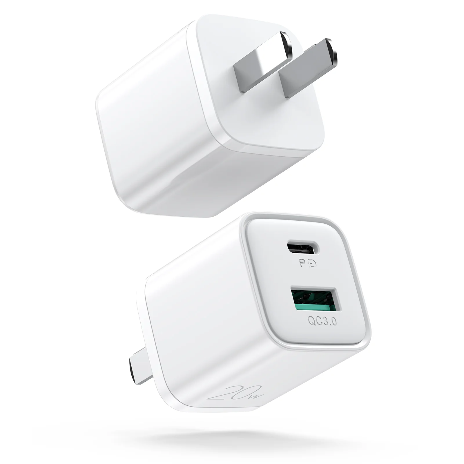 L-QP207 Travel series 20W dual ports Mini fast charger EU/UK/CN - Image 3