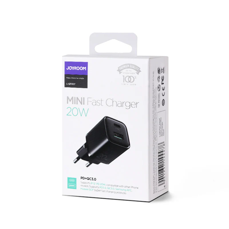 L-QP207 Travel series 20W dual ports Mini fast charger EU/UK/CN - Image 4