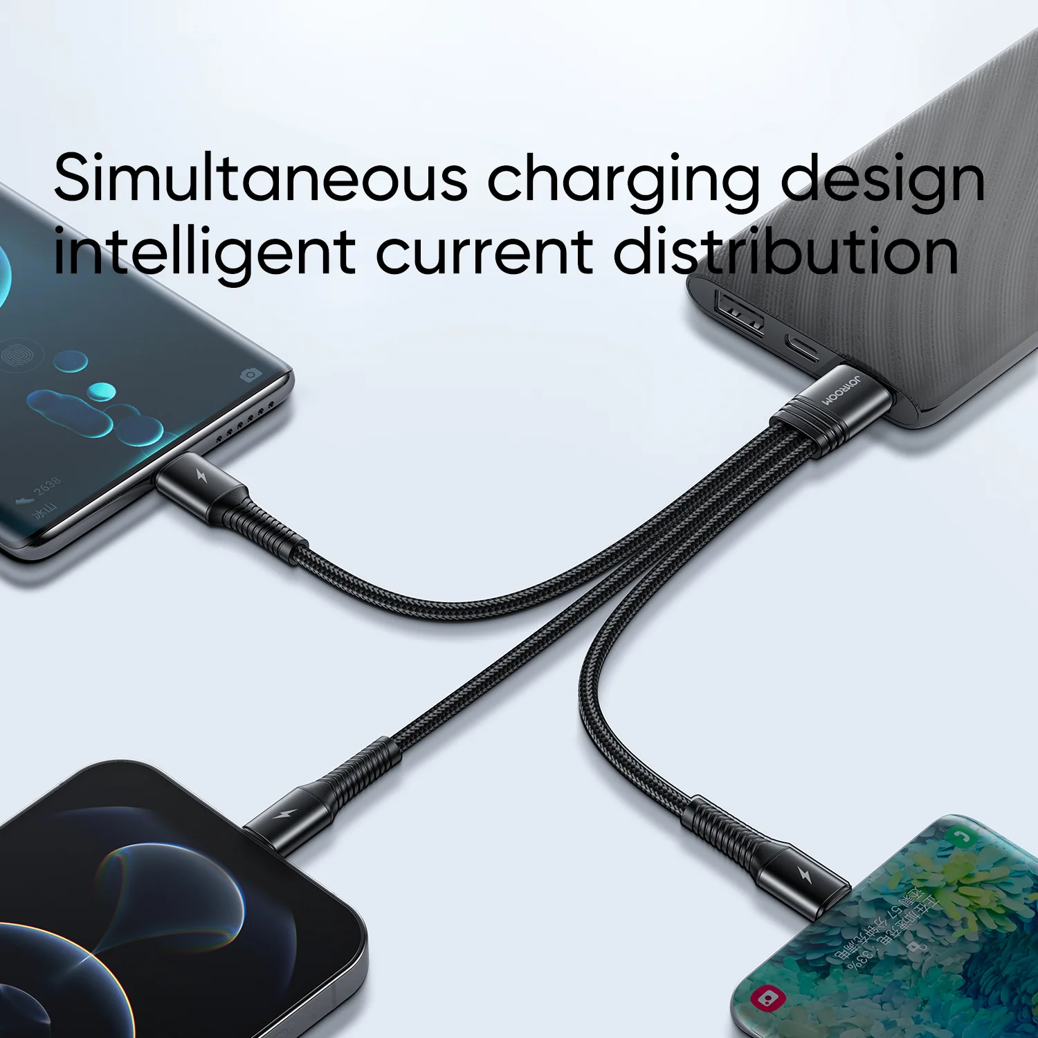 S-01530G9 3 in 1 charging cable 0.15m-micro type c lightning - Image 4
