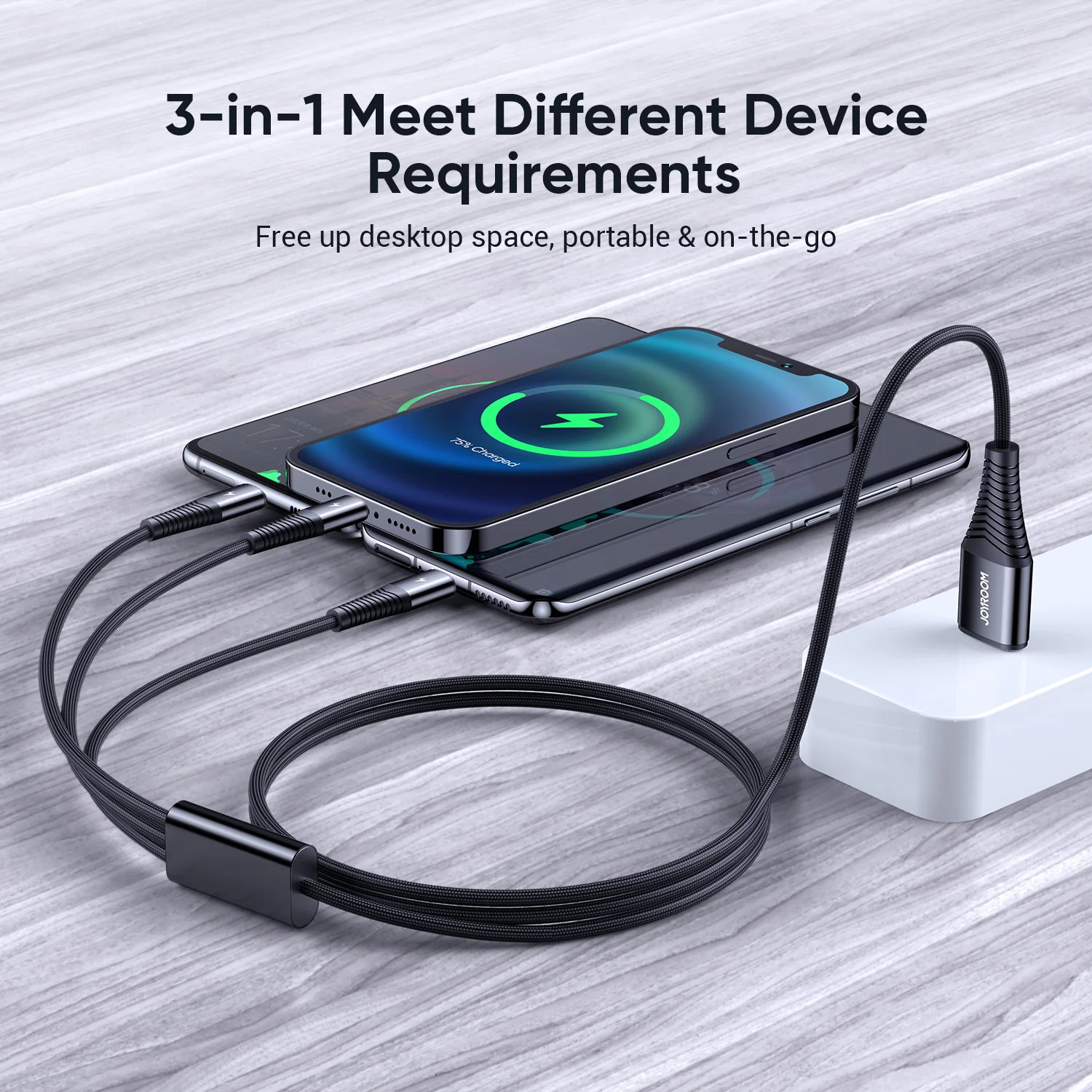 S-1230G4 3in1 charging cable 1.2M lightning+typec+ micro - Image 4