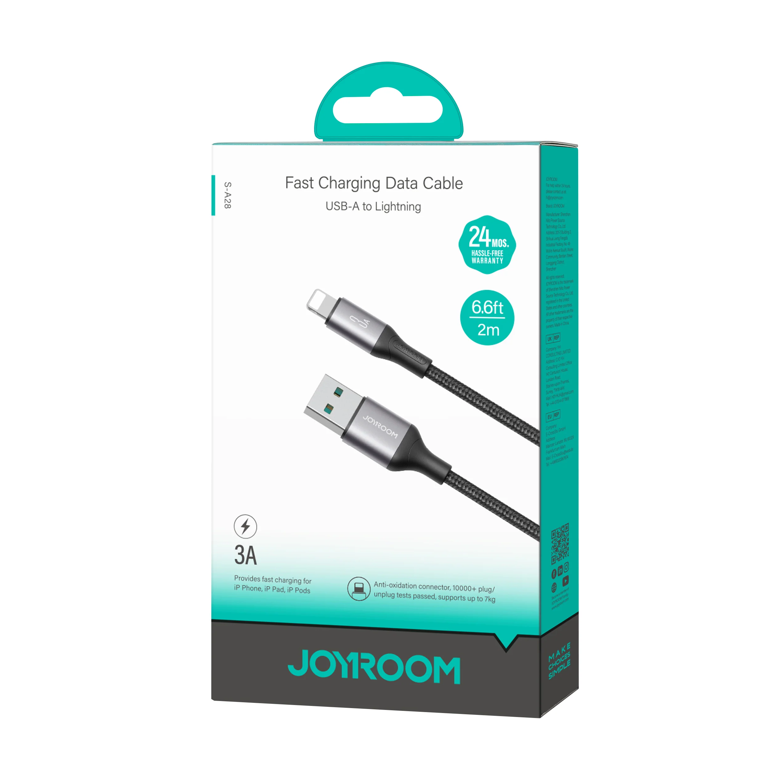 S-A28 3A/30W/60W Fast Charging Data Cable (Type c/Lighting/PD/CC) 1M/2M - Image 10